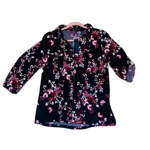 NWT Adrienne vittadini colorful women floral shirt blouse top sizes S&M
